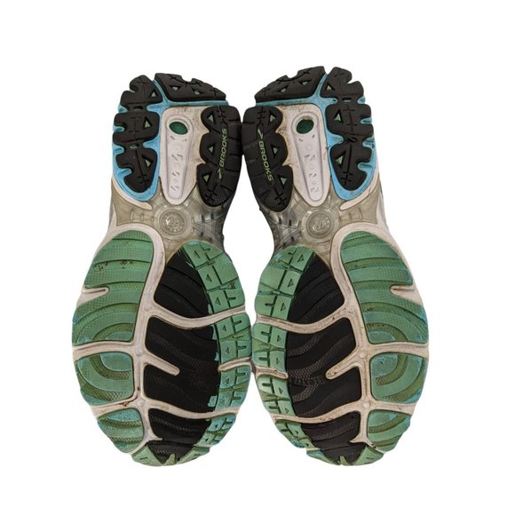 Brooks Ravenna 2 Womens Size 7 Silver White Blue Mesh Running Shoes 1200831b451 - Picture 8 of 9